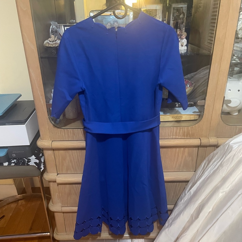 RICKIE FREEMAN FROM TERI JON BLUE DRESS
